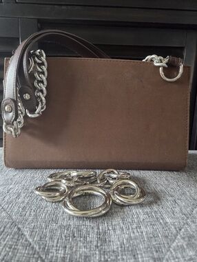 MICHE Classic Brown Base Bag Chain Strap w/Extra Chain Links
